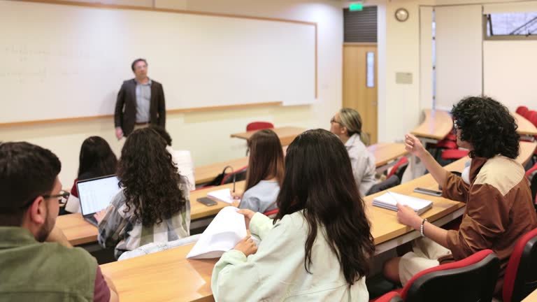 teacher teaching classroom